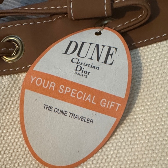 NWT Christian Dior Dune Traveler Bag Vegan Leather and Canvas - Picture 3 of 5